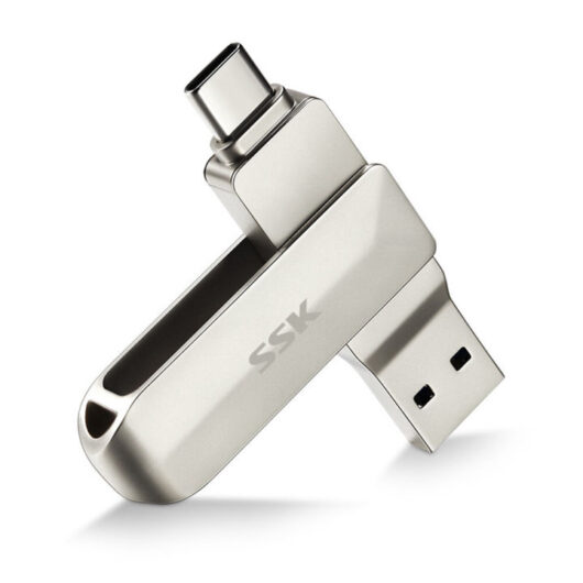 SSK-64GB-USB-C-Flash-Drive-Dual-Drive-2-in-1-OTG-USB-A-3.2-Type-C-Memory-Stick